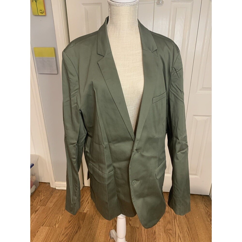 Structure Green 90’s Safari Field Jacket Style Blazer Sportcoat Jacket Mens XL